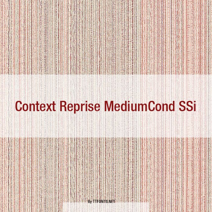 Context Reprise MediumCond SSi example